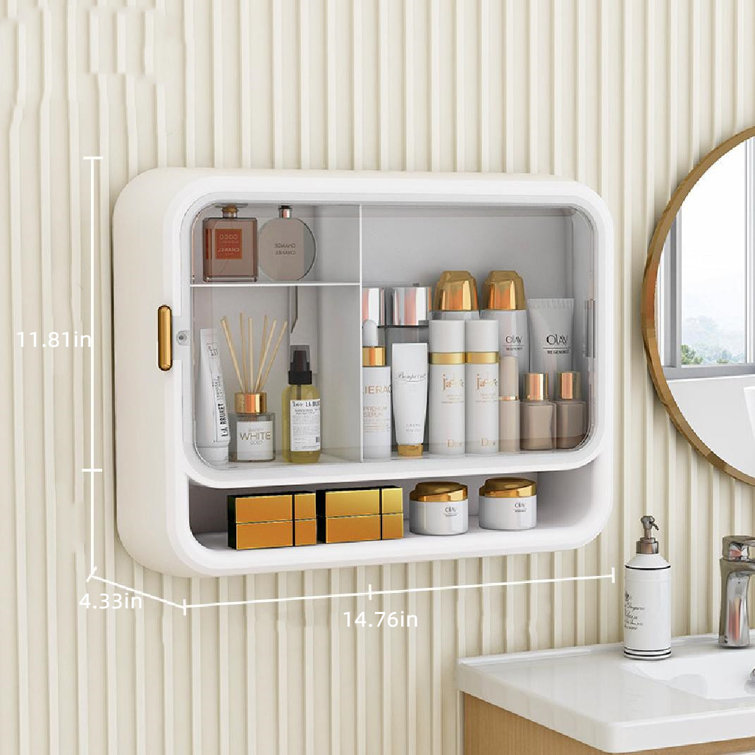 Over the discount sink makeup organizer